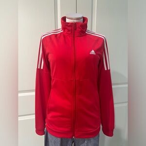 Adidas Women's Vibrant Red Bomber Jacket size S NWOT